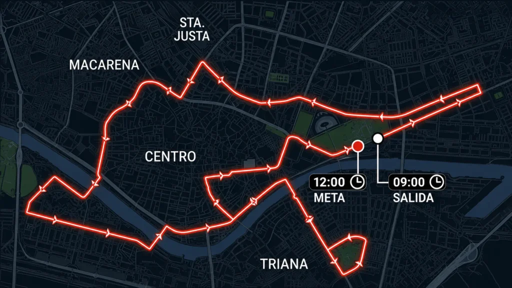 Recorrido Medio Maratón Sevilla 2026