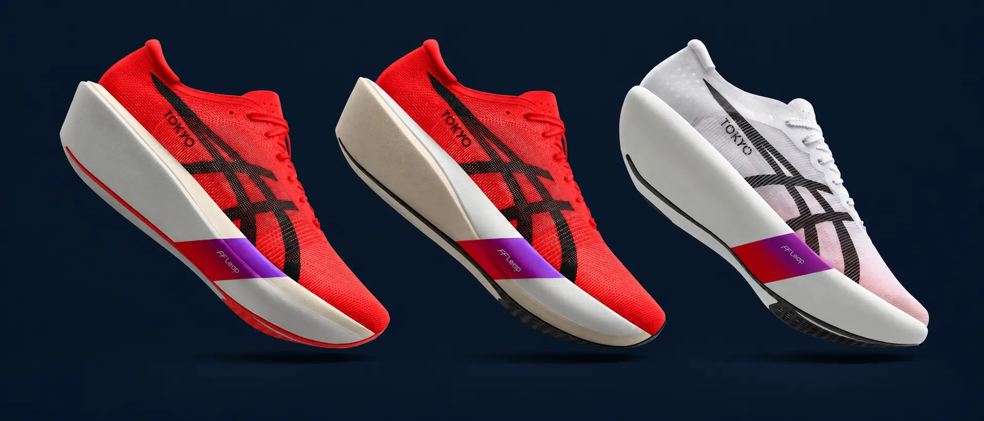 ASICS Metaspeed SKY, EDGE y RAY