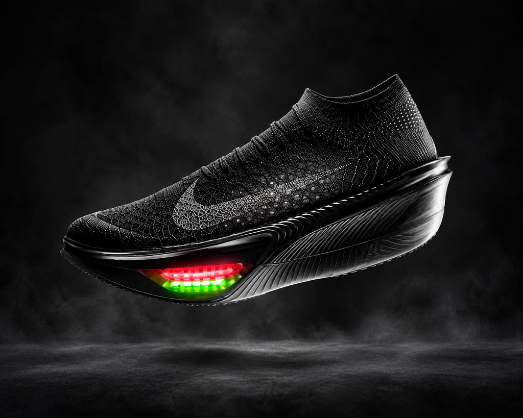 Nike Apex negras con placa de carbono, espuma ZoomX LT y unidades Air Zoom apiladas para maratón